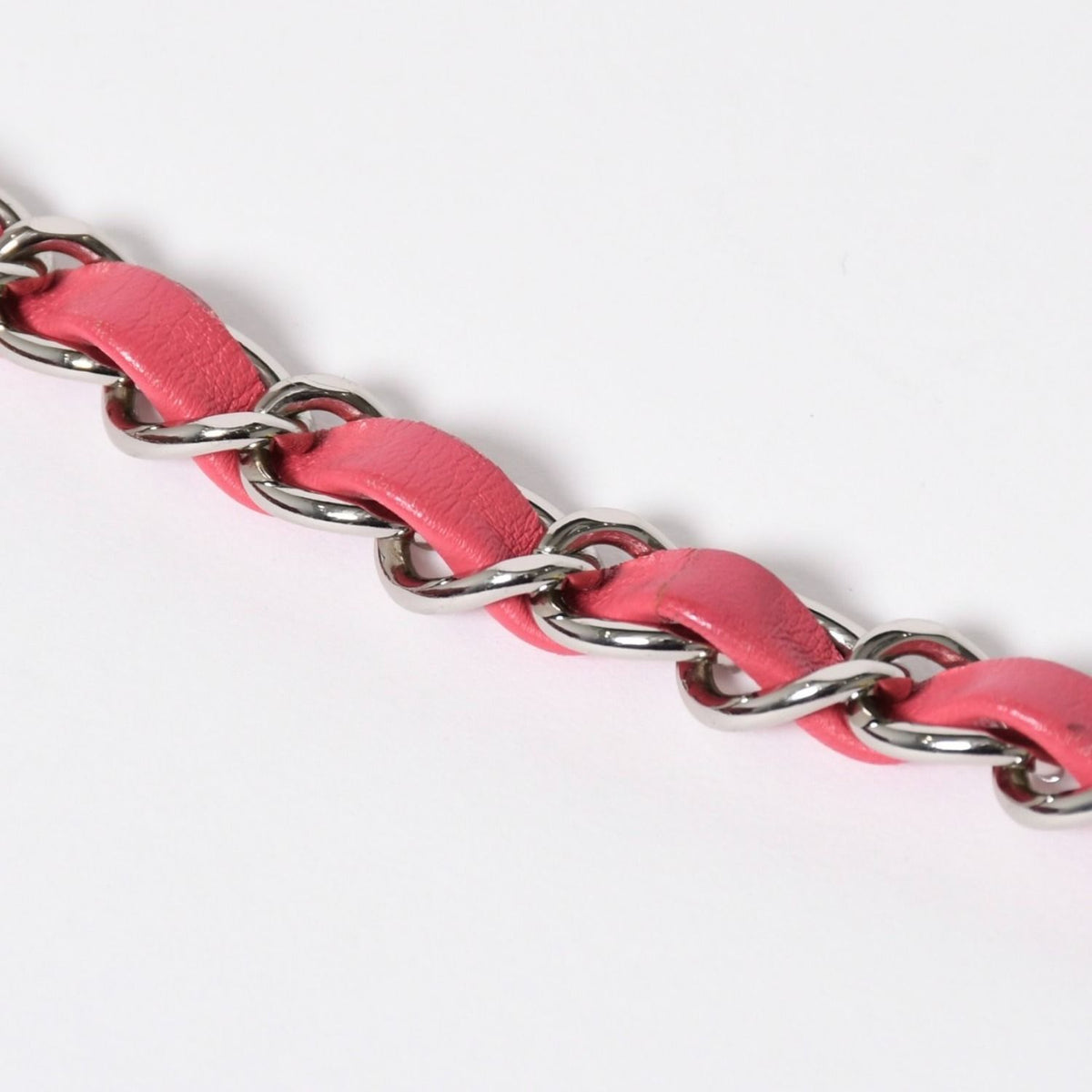 Chanel Quilted 23 Mini Shoulder Bag Denim Pink Black Silver — view 8