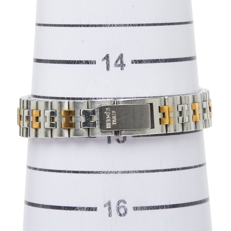 Hermes Olympia Watch Beige Silver Gold Stainless Steel — view 8