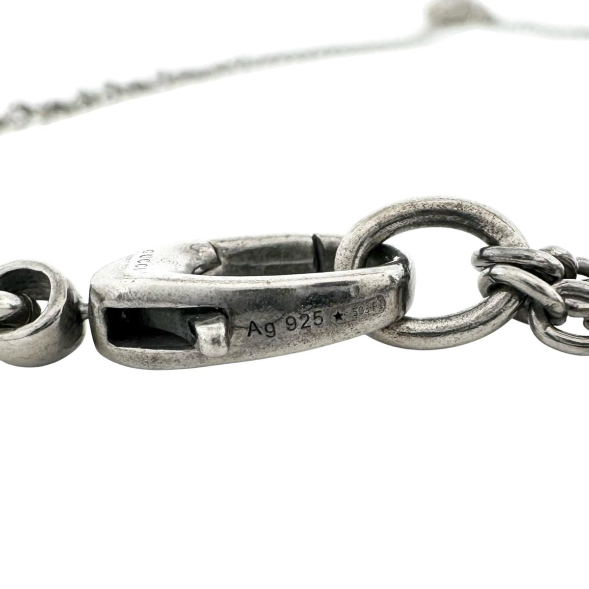 Gucci Cat Head Silver Necklace — view 6