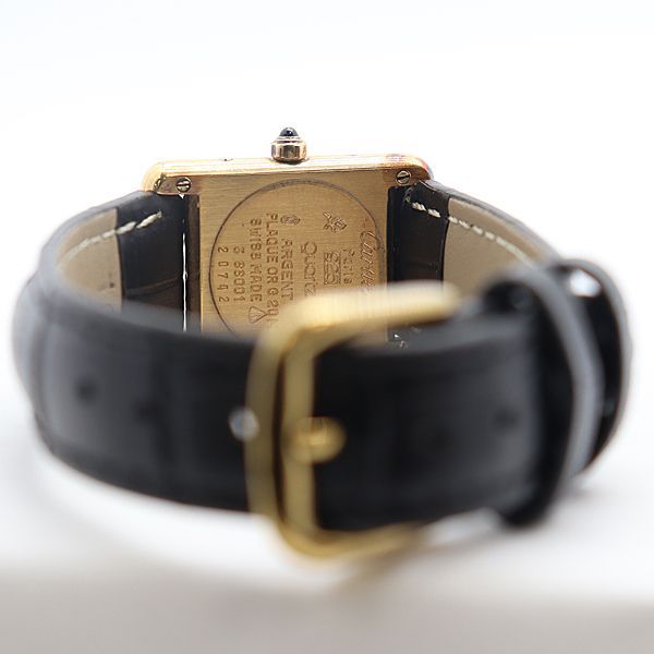Cartier Must Tank Black Dial Watch — view 4