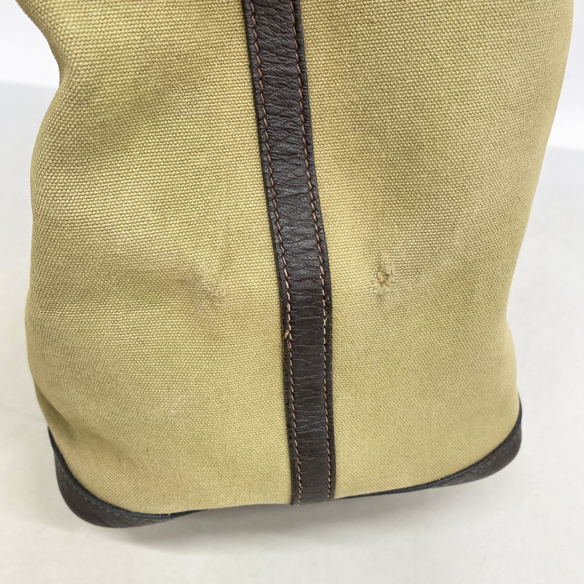 Hermes Tote Bag Garden Party PM Toile Officier Brown Silver — view 8