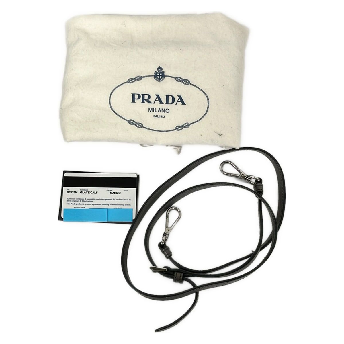 Prada Tote Bag City Sports Dark Gray Leather — view 8