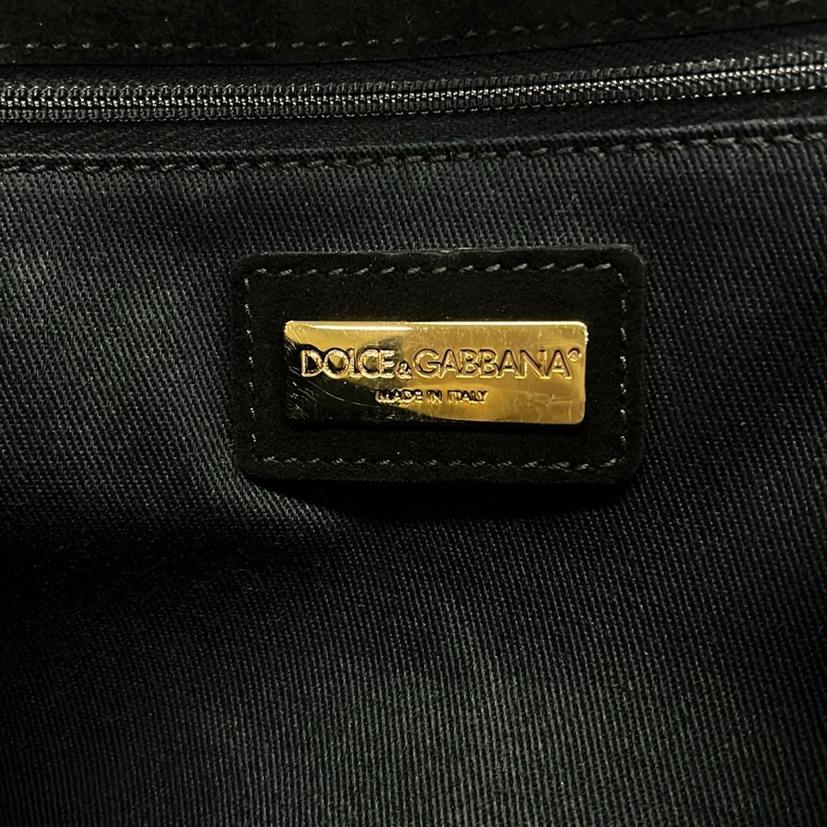 Dolce & Gabbana Handbag Sicily Black Cotton Leather — view 8