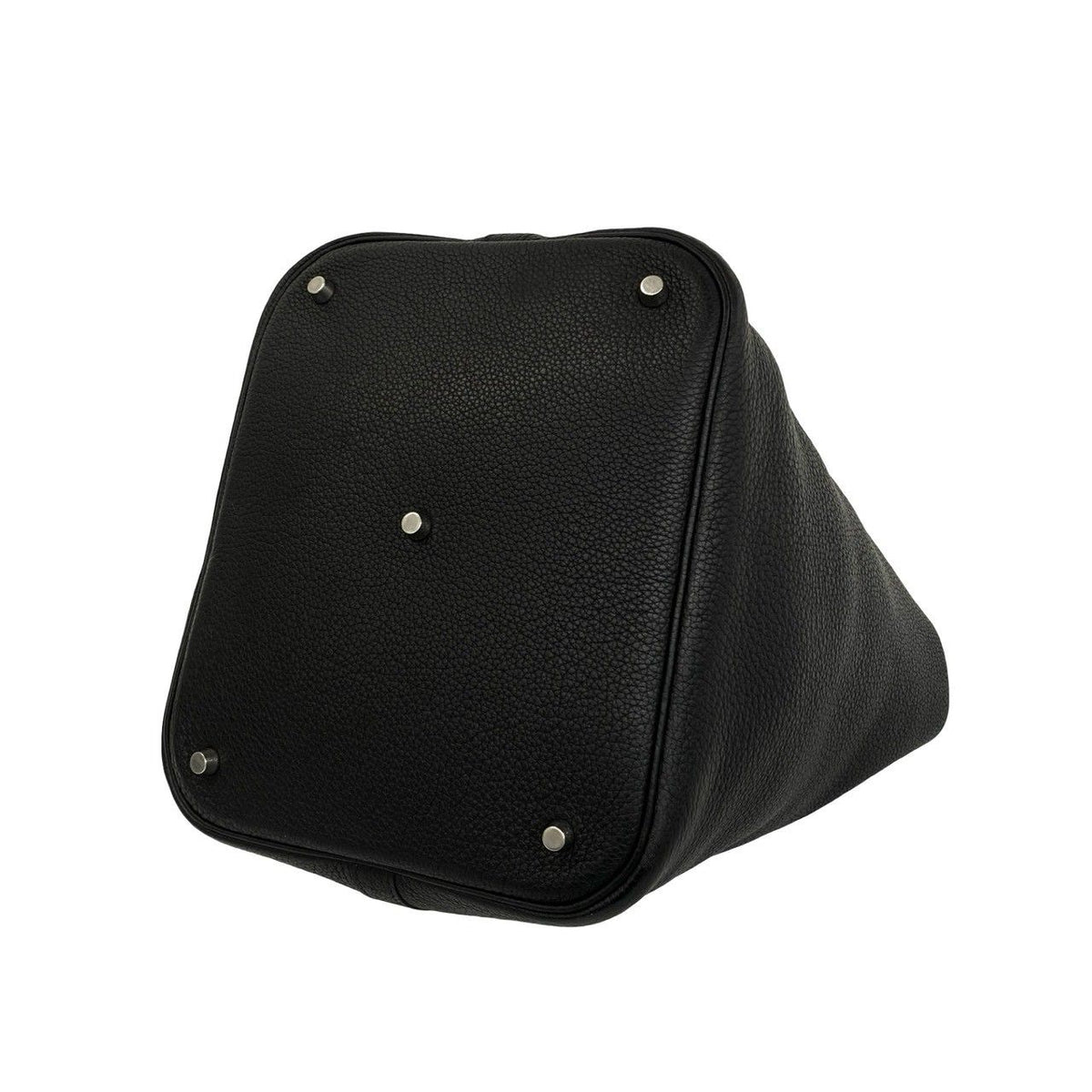 Hermes Picotin Lock GM Taurillon Clemence Tote Bag Black — view 8