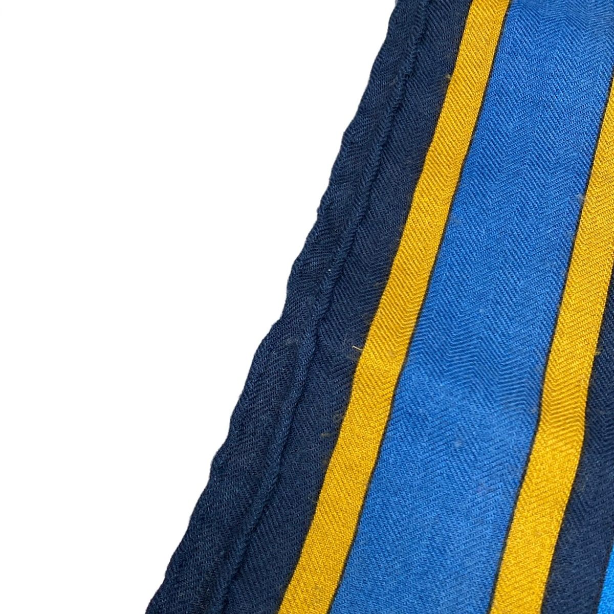 Hermes Shawl Carre 140 Blue Pink Multi Duo D'etriers Cashmere Silk Scarf — view 7