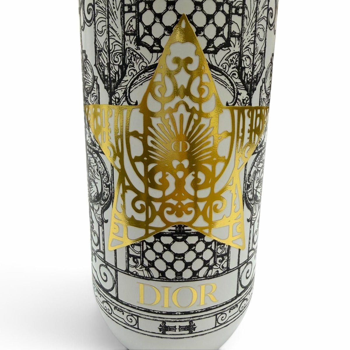 Dior Water Bottle Stainless Steel CD Logo Tumbler Ivory Gold — view 8