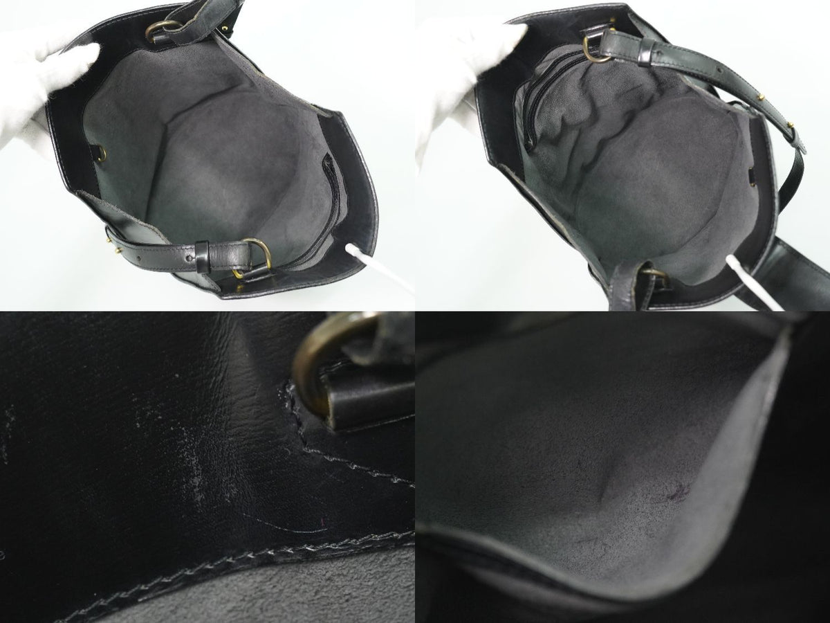 Louis Vuitton LV Cluny Epi Leather Shoulder Bag Noir Black — view 8
