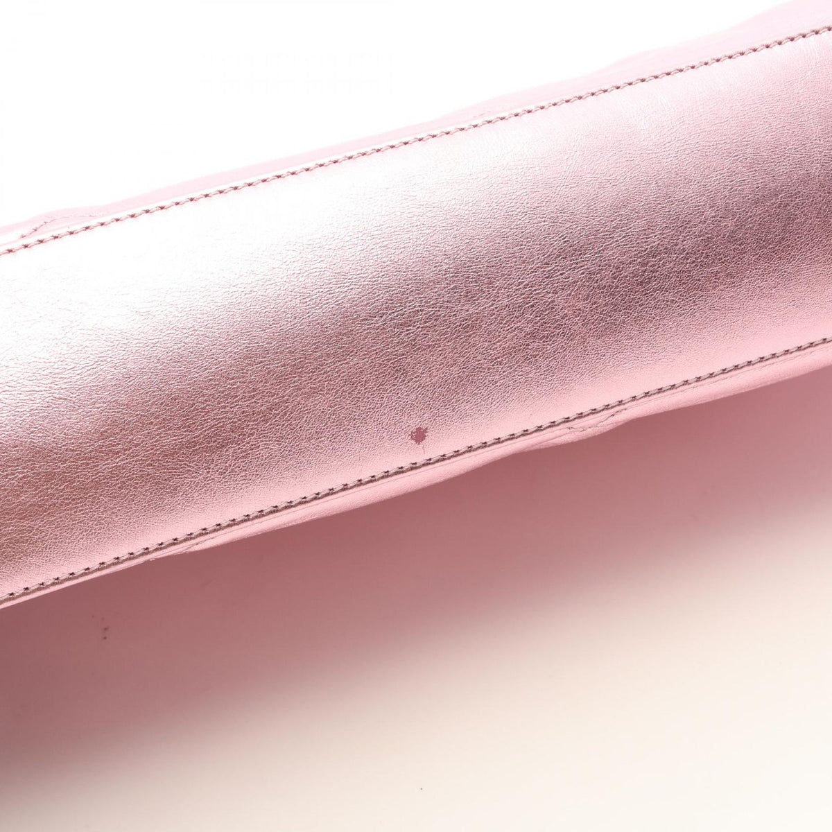 Saint Laurent Paris Clutch YSL Metal Pink Leather — view 8