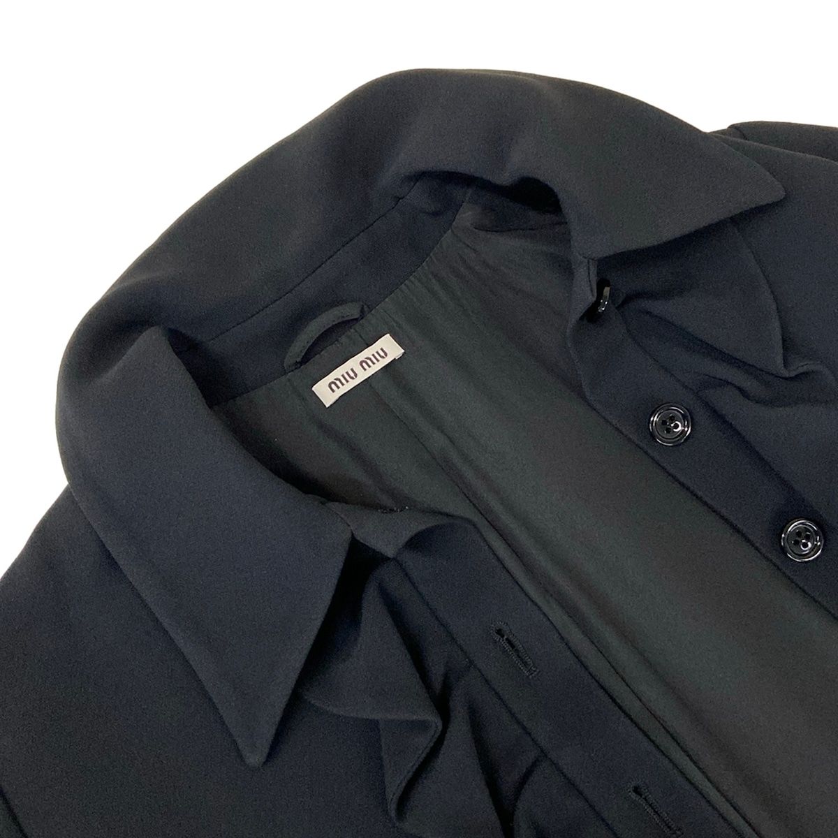 Miu Miu Coat S Black 36 — view 8