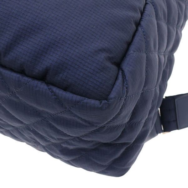 Chanel Quilted Backpack Navy — view 8