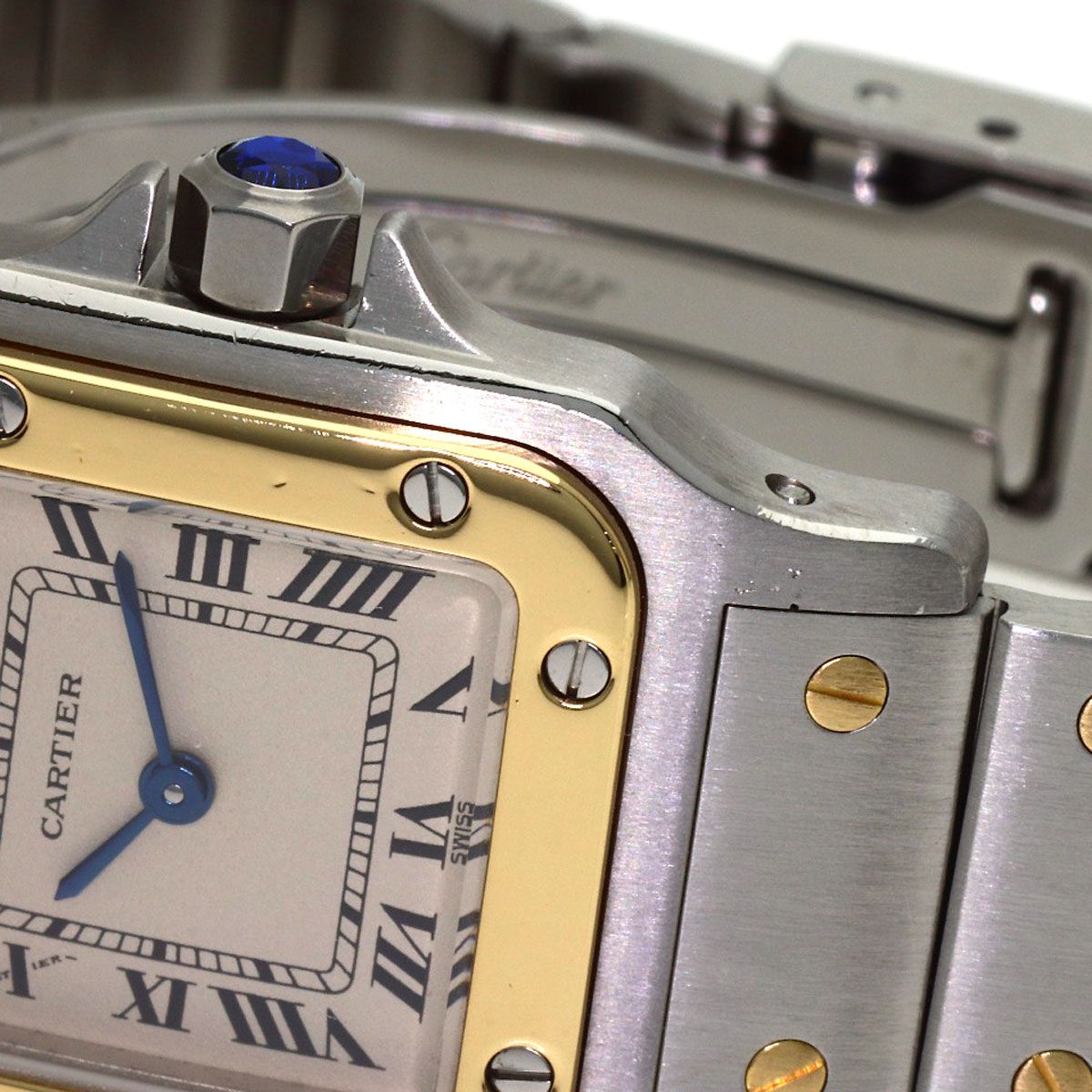 Cartier Santos Galbee SM Watch SS Yellow Gold — view 8
