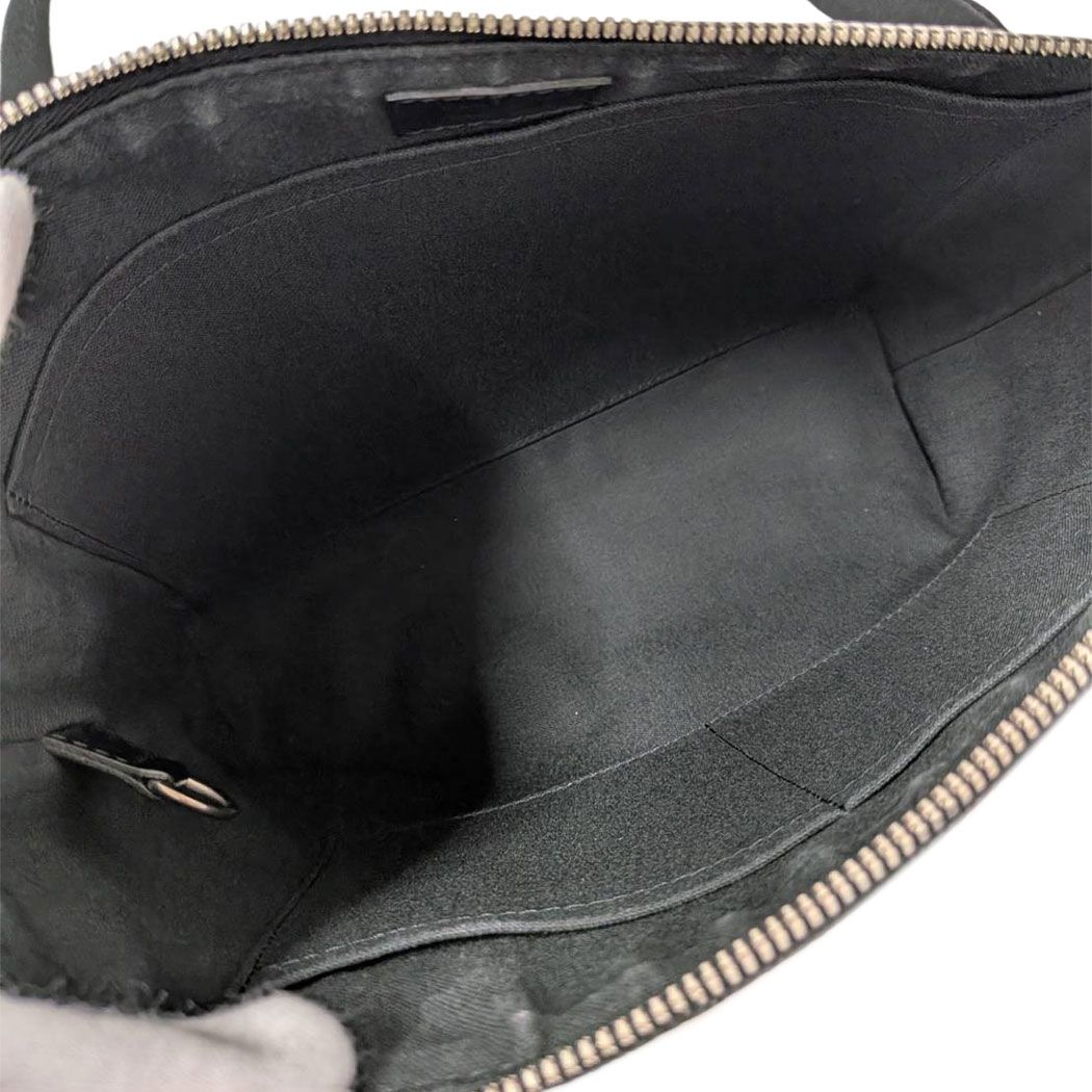 Louis Vuitton Shoulder Bag Damier Graphite Canvas Mick PM Black — view 8
