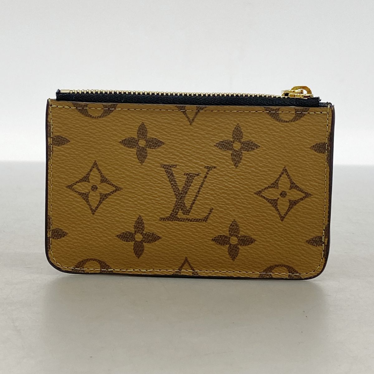 Louis Vuitton Coin Purse Monogram Reverse Card Case Romy Brown — view 5