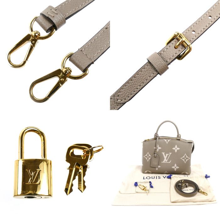 Louis Vuitton Petit Palais PM 2-Way Shoulder Bag Monogram Empreinte Tourterelle — view 8