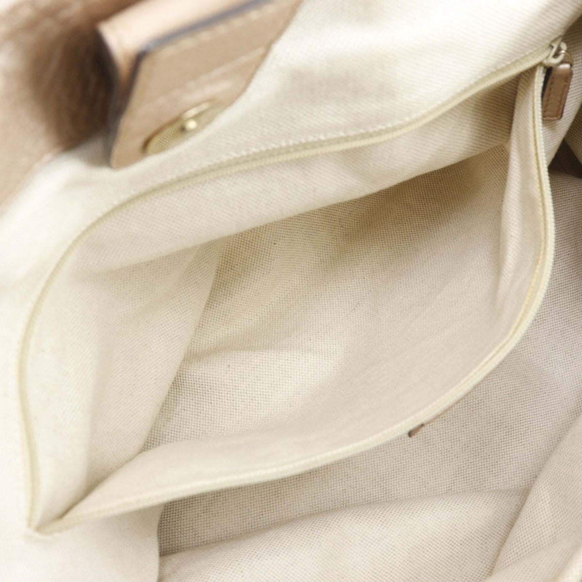 Gucci Sukey Guccissima Leather Metallic Beige Handbag — view 8