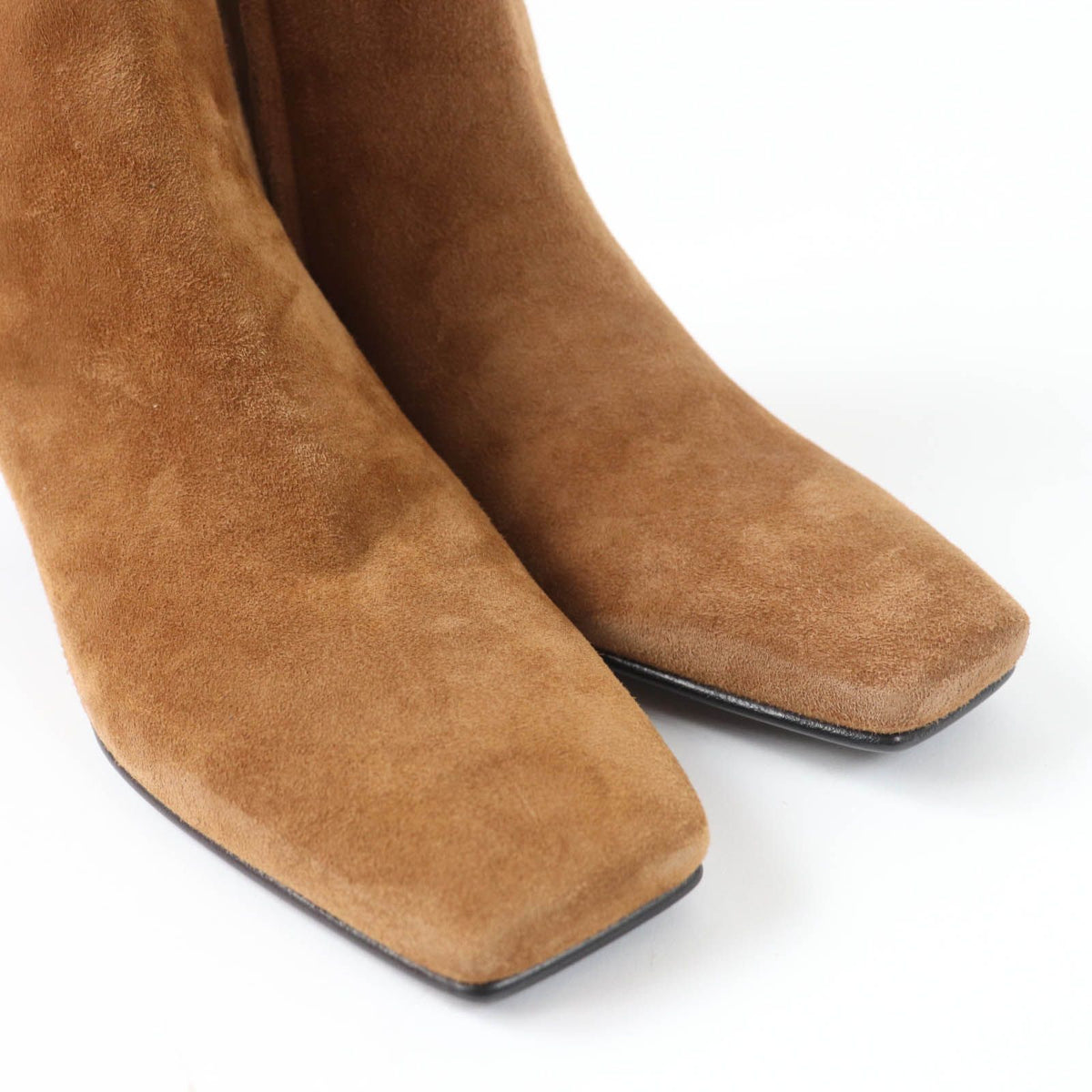 Hermes Homage Silver H Bangle Suede Leather Short Boots Brown — view 8