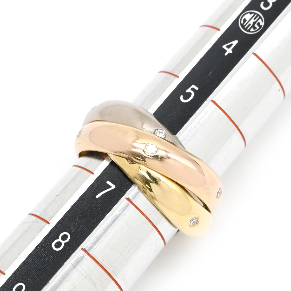 Cartier Ring Trinity Constellation Diamond White Gold Yellow Pink 46 — view 8