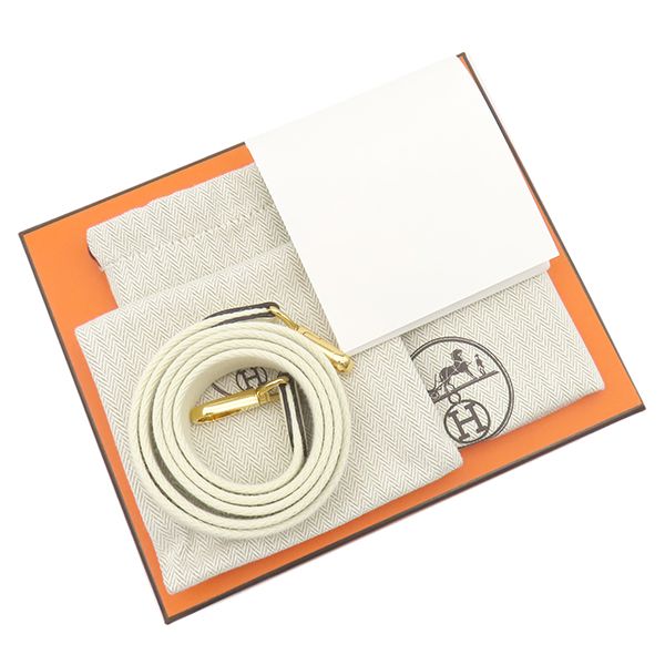 Hermes Shoulder Bag Evelyne TPM 16 Long Taurillon Clemence Cream Gold — view 8