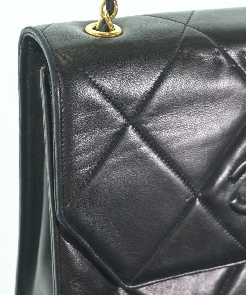 Chanel Quilted Chain Shoulder CC Logo Lambskin Bag — view 8