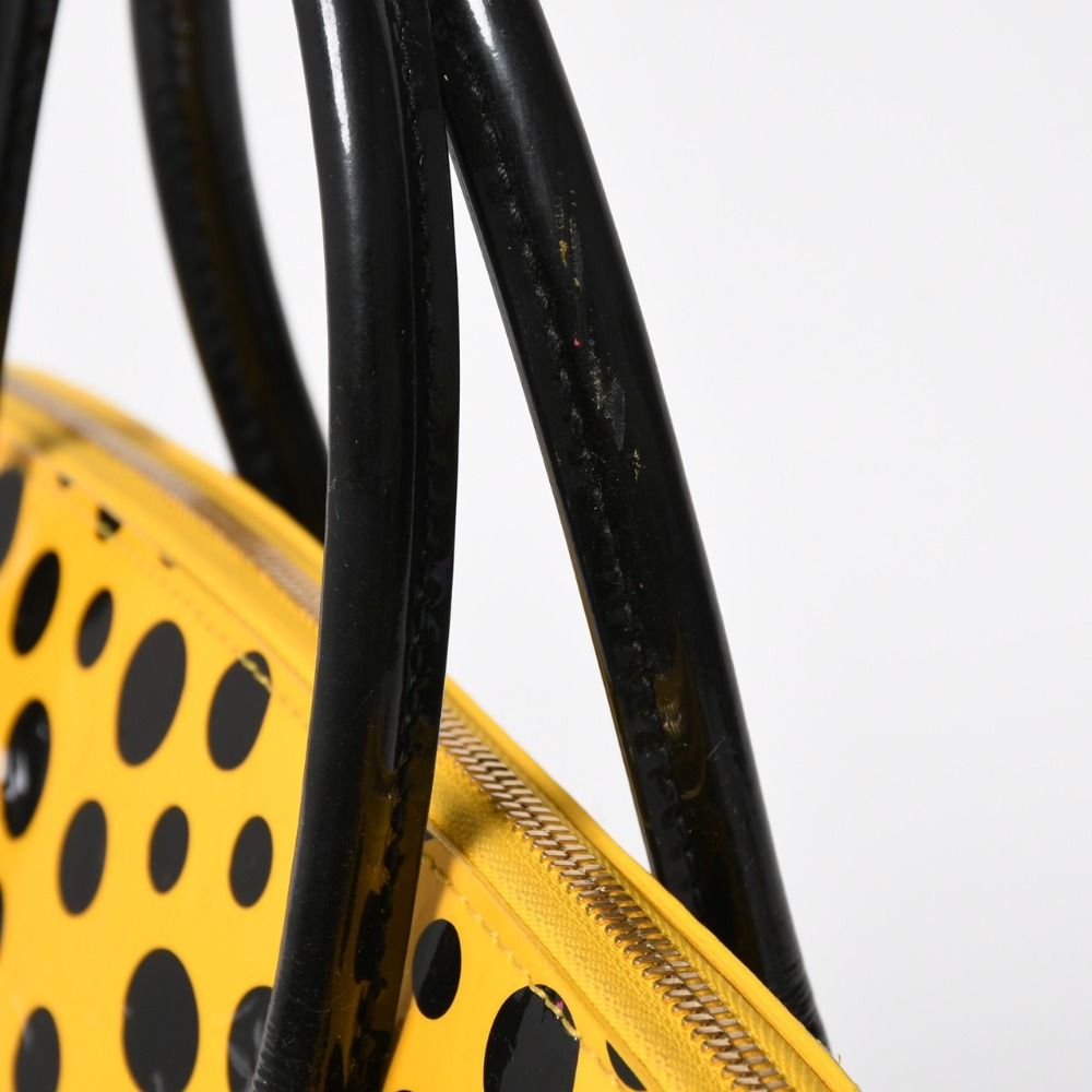 Louis Vuitton Yayoi Kusama Lockit MM Jaune Monogram Vernis Dot Infinity — view 8