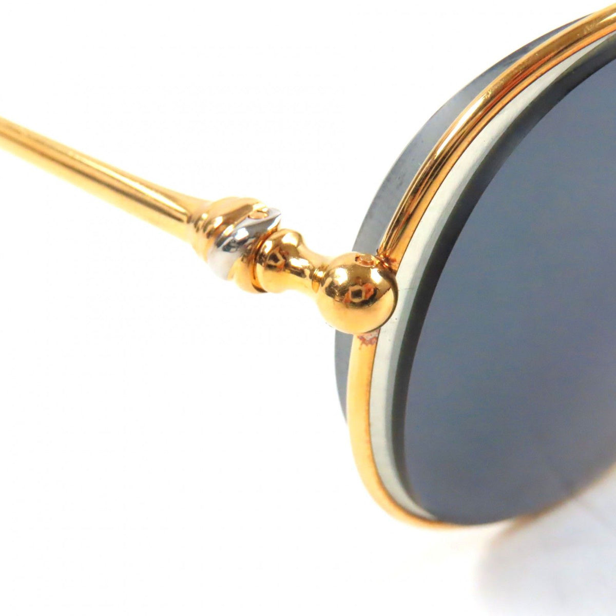 Cartier Trinity Marble Pattern Eyewear Sunglasses with Logo Gold Orange — view 8
