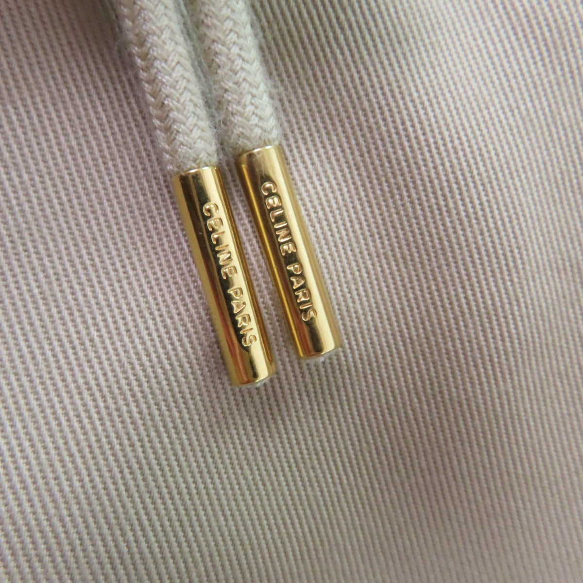 Celine Triomphe Gold Button High Waist Cotton 100% Loose Fit Cargo Pants 38 — view 8