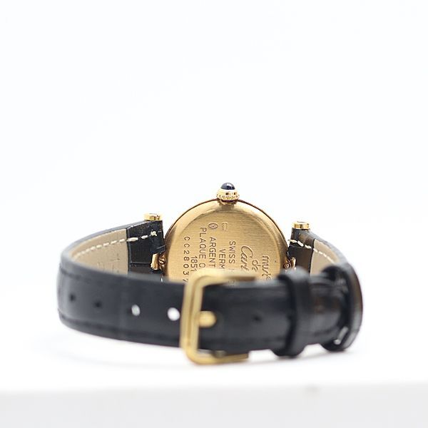 Cartier Must Vendome SM Vermeil White Dial Watch — view 4
