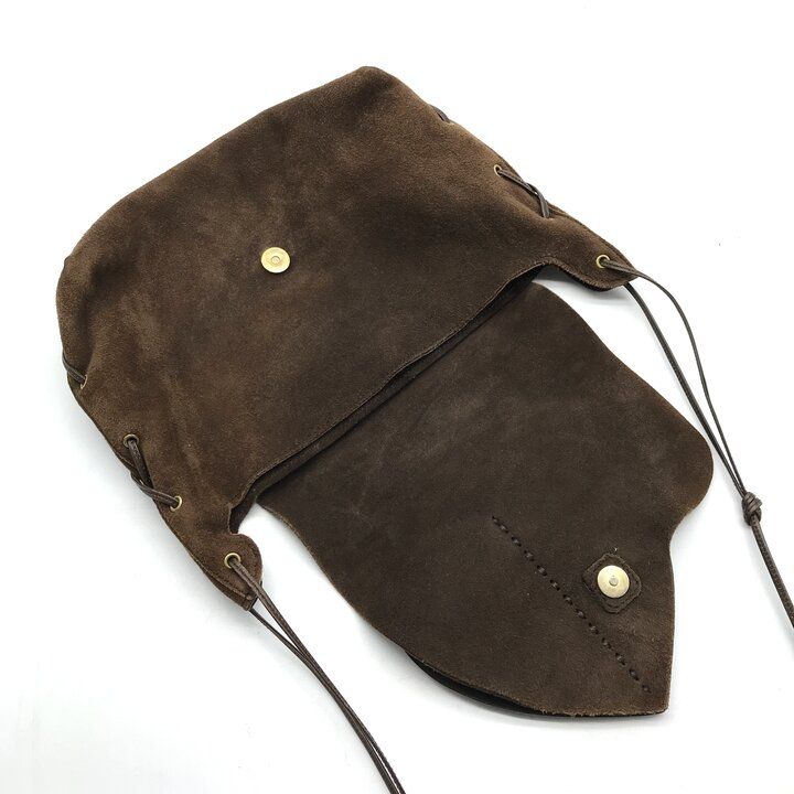Gucci Suede Heart Vintage Mini Shoulder Bag Brown — view 8