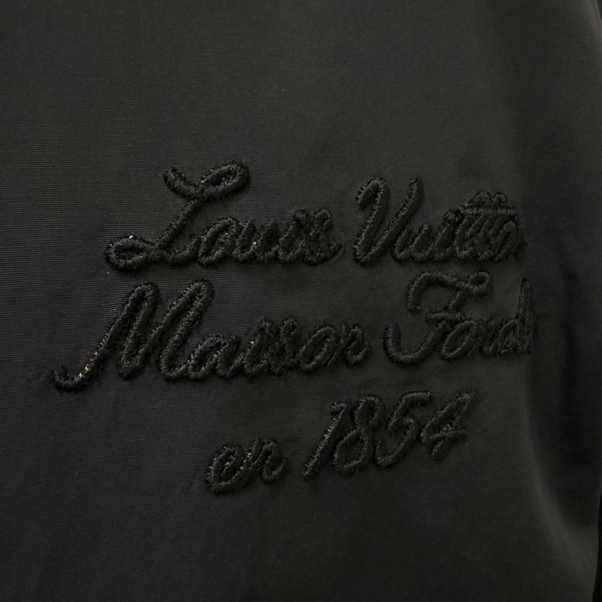 Louis Vuitton LV Circle Logo Embroidery Knit Contrast Hoodie Black — view 8