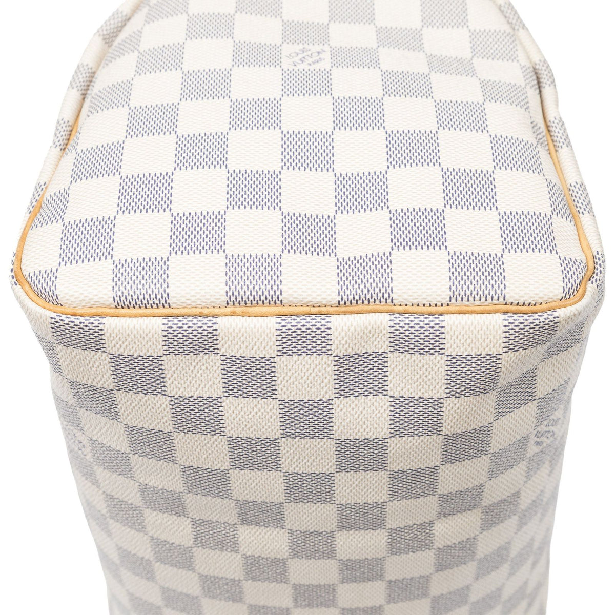 Louis Vuitton Speedy Ivory Damier Azur Handbag — view 8