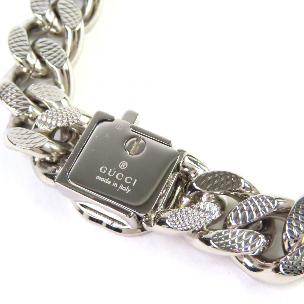Gucci Script Logo Choker Interlocking G Necklace Silver — view 7