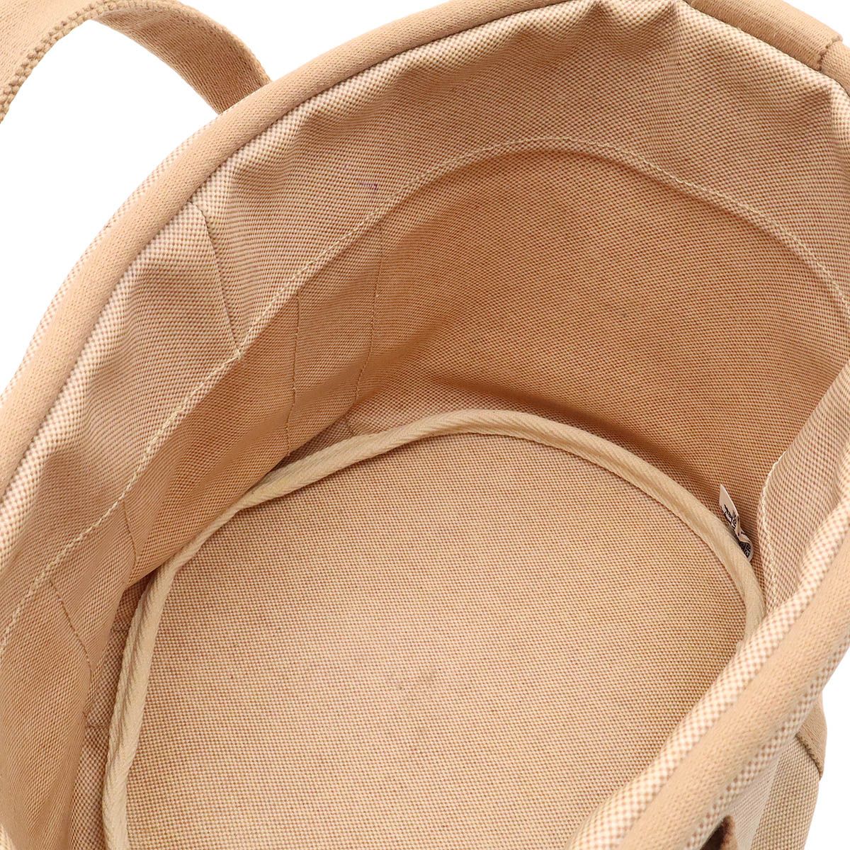 Hermes Laundry Bag Handbag Toile H Beige Silver — view 6