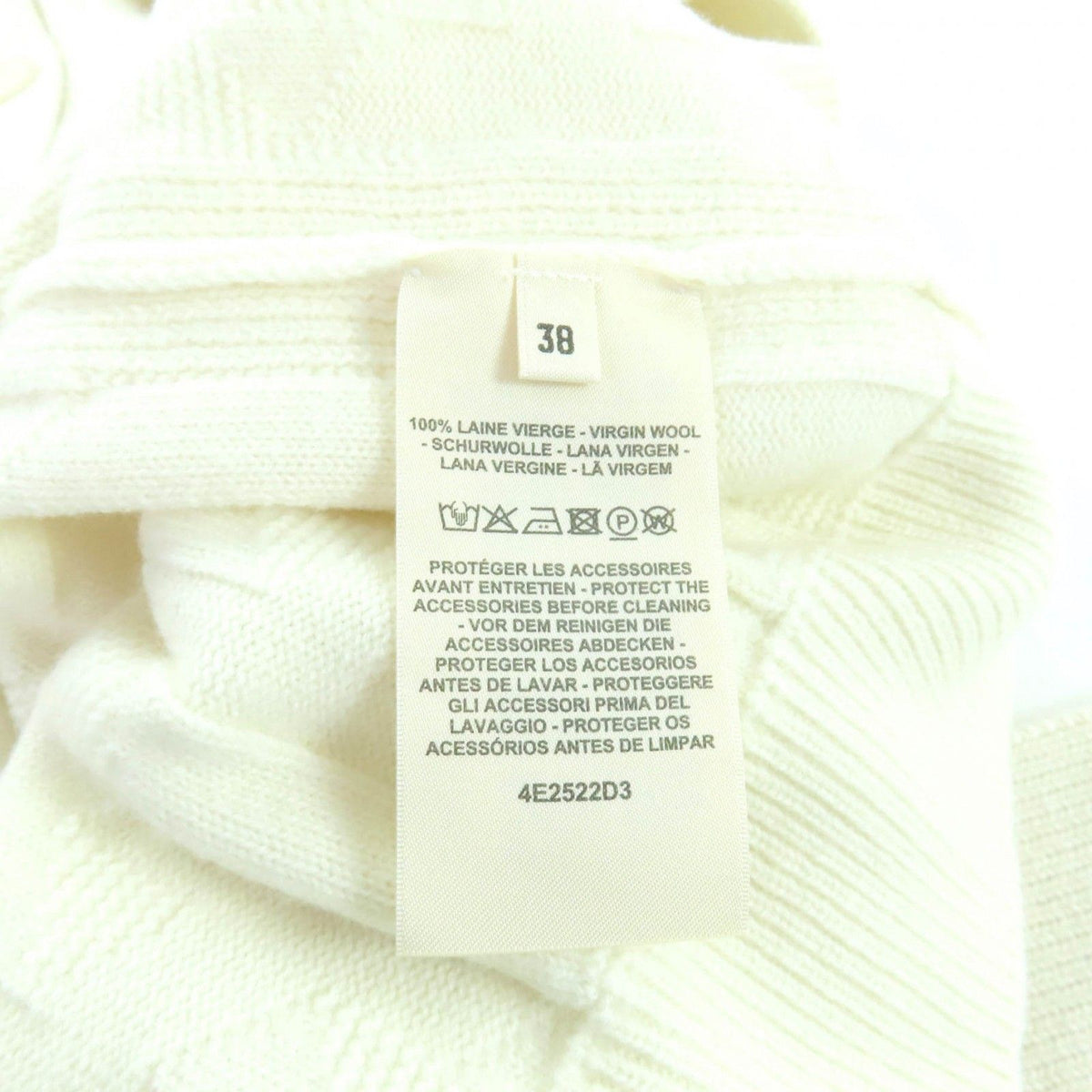 Hermes Wool 100% Belted H Motif Short Sleeve Knit Dress 38 — view 8