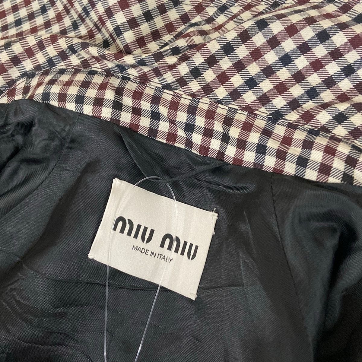 Miu Miu Jacket S Black White Wool 36 — view 8