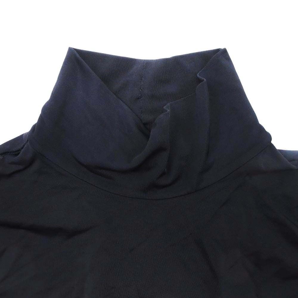 Balenciaga Rayon Stretch Maxi Dress Asymmetric Long Sleeve Black 36 — view 8