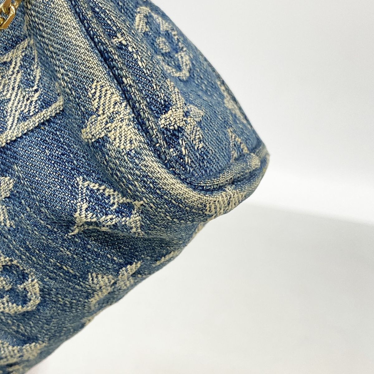 Louis Vuitton Pouch Monogram Denim Trousse Speedy PM Blue — view 8