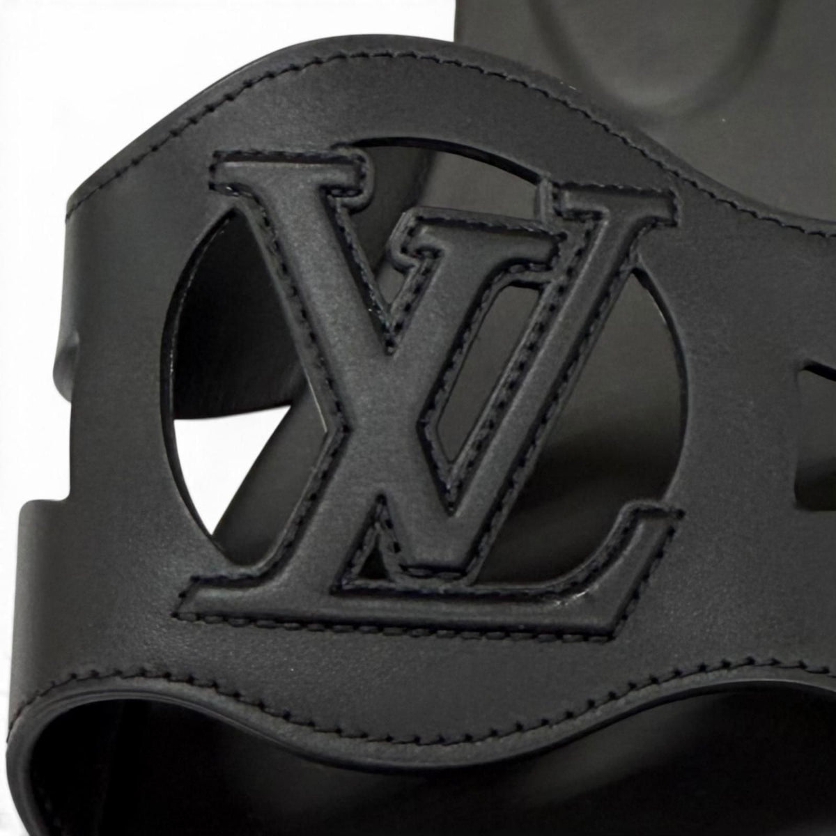 Louis Vuitton LV Isola Mules Leather Sandals Black IT — view 8