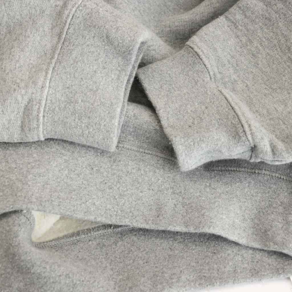 Moncler Hoodie Heart Patch Sweatshirt Brushed Lining Gray L — view 6