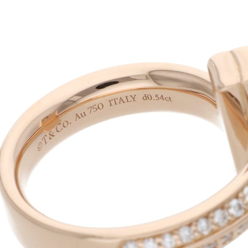 Tiffany & Co T One Wide Double Round Diamond Ring — view 3