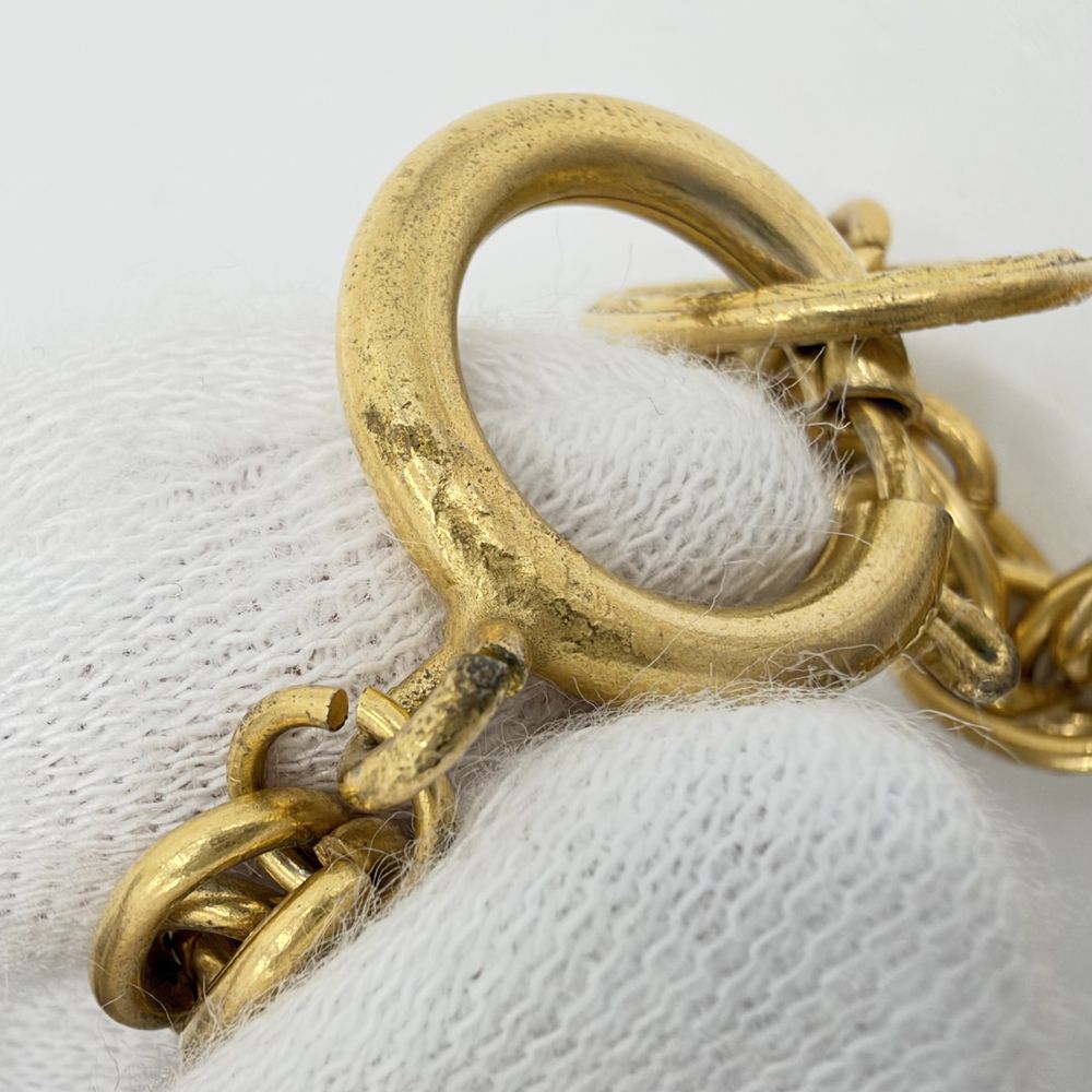 Chanel Necklace CC Logo Long Gold Plated — view 8