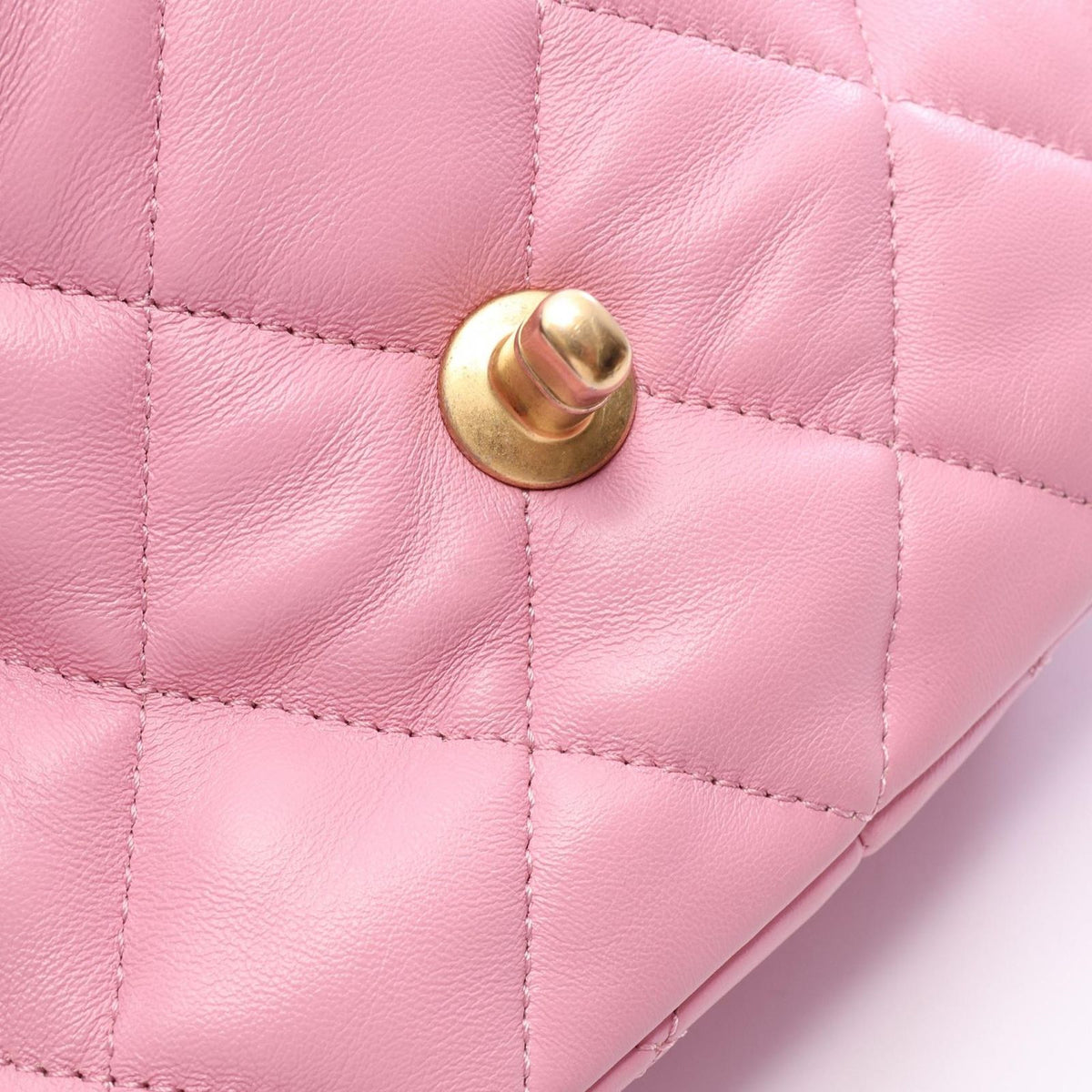 Chanel Shoulder Bag Quilted Pink Lambskin Small Flap Chain — view 8