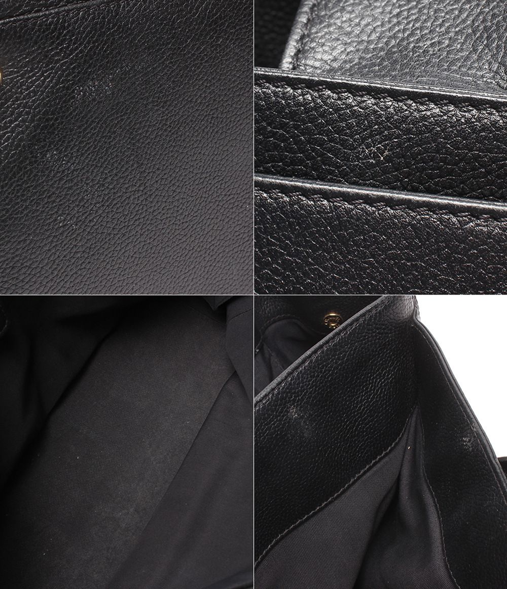 Chanel Tote Bag Gold Caviar Leather Executive — view 8