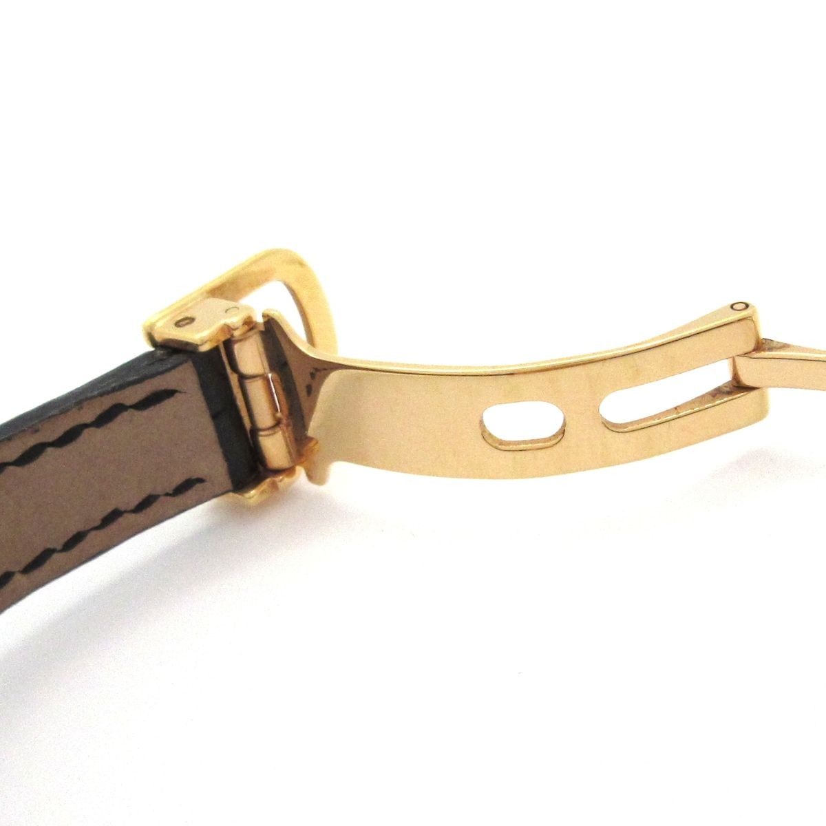 Cartier Watch Tonneau SM 18k Yellow Gold Alligator Strap Silk — view 8