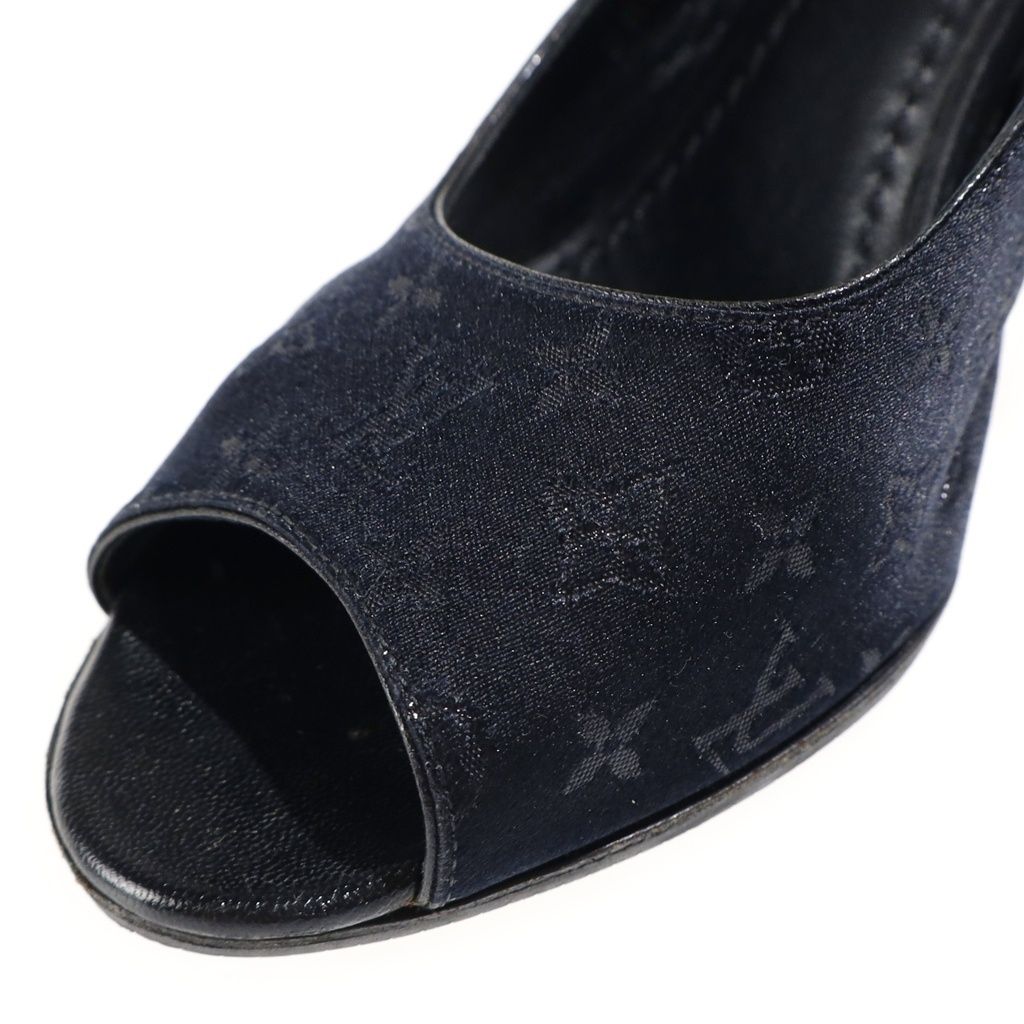Louis Vuitton Monogram Open Toe Pumps Sandals Strap Stiletto — view 6