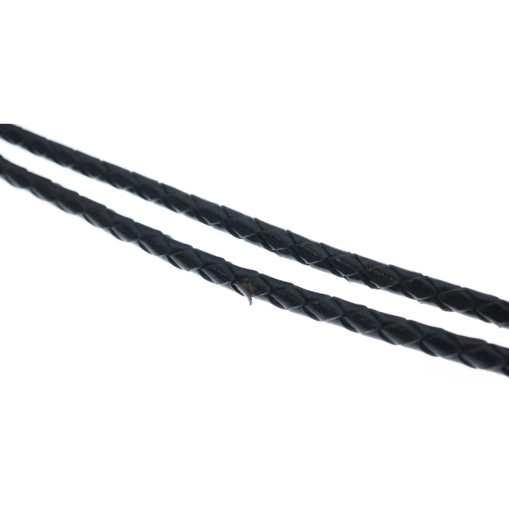 Chrome Hearts Bolotie Ovaltiny Tiny Classic Oval Cross Loop Tie Silver Black — view 7