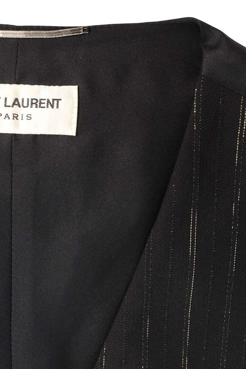 Saint Laurent Paris Pinstripe Vest 48 — view 3