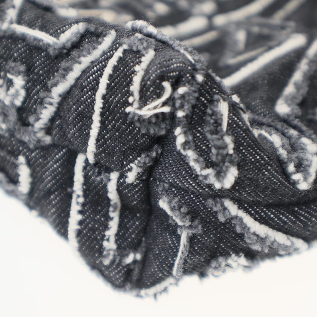 Chanel 22 Mini Denim Hand Bag Shoulder Handbag Black — view 8