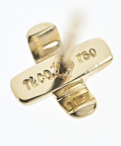Tiffany & Co Cross Stitch Earrings 18k Yellow Gold 750 New — view 4