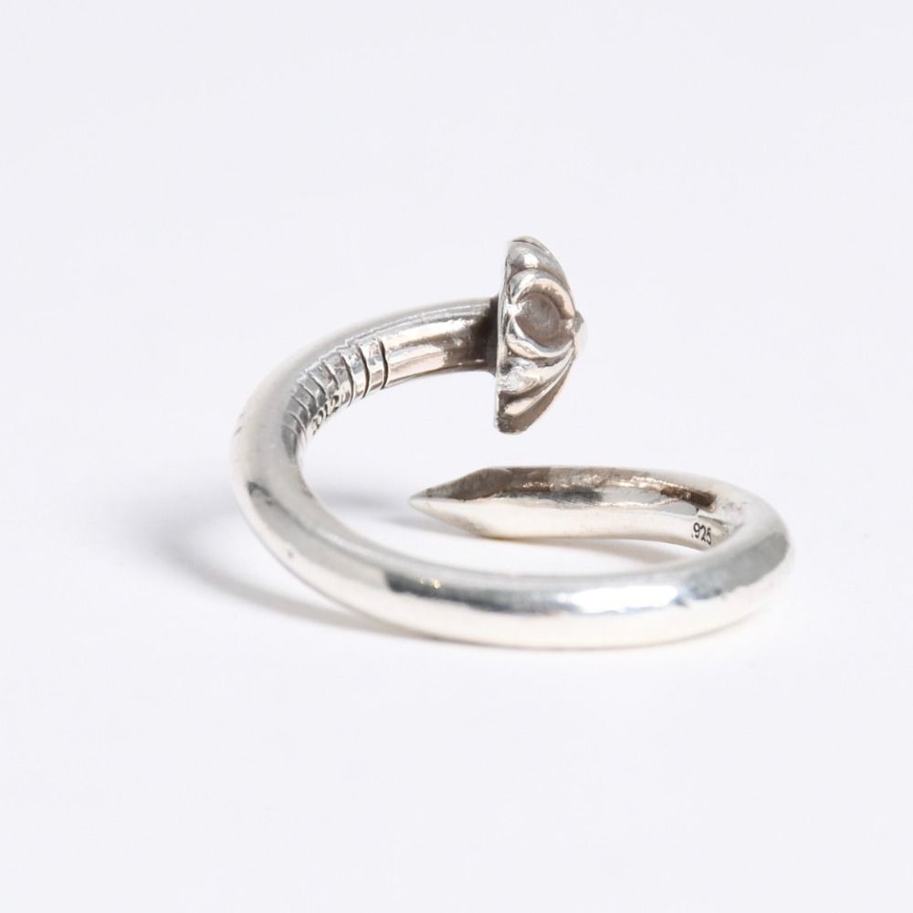 Chrome Hearts Rng Nail Cross Ball Ring 925 Sterling Silver — view 8