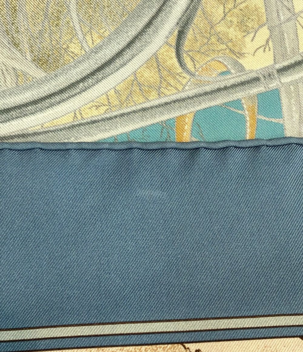 Hermes Scarf Carre 90 Silk 100% Forest Hunting — view 8